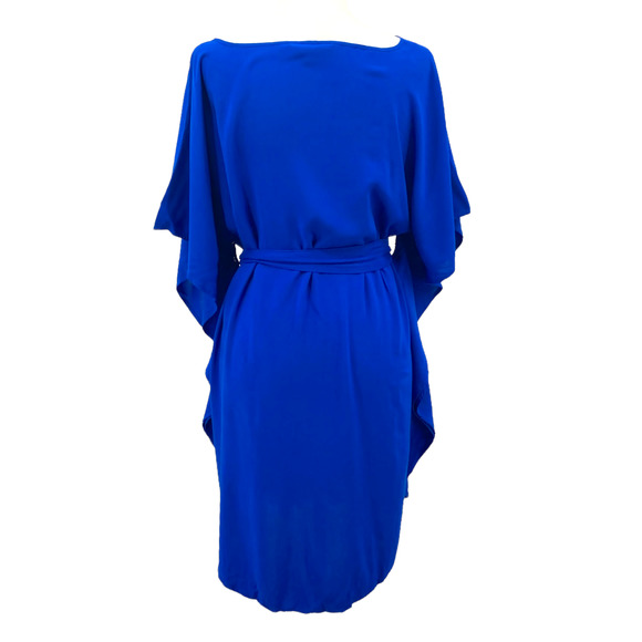 Jack by BB Dakota XS  Boho Blue & Me Forever Cobalt Blue Belted Cape Dress - Picture 2 of 10